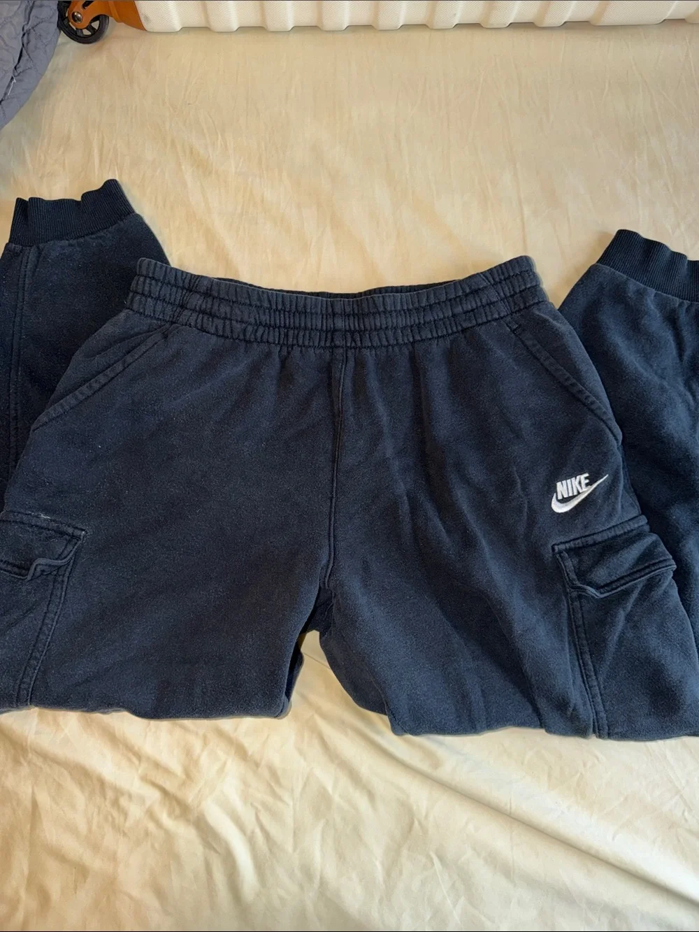 Nike Kids Dark Black Cargo Joggers